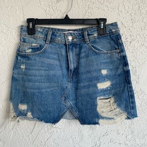 Zara mini denim skirt